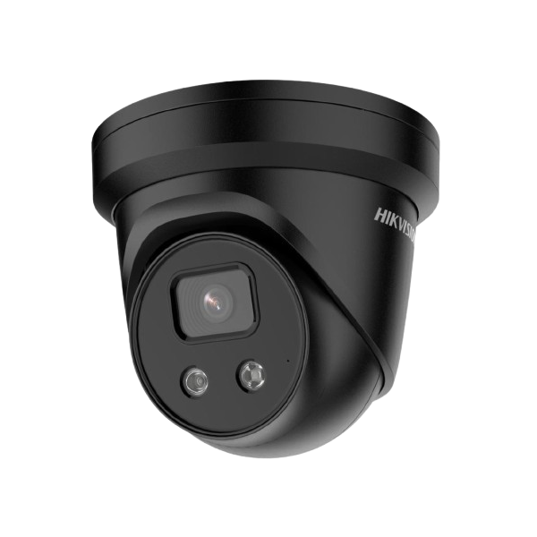 HIKVISION Turret ext Black 8MP AS DF obj 2,8mm IR30m mic WDR IP67 H265+ 12dc/Po (DS-2CD2386G2-IUB)