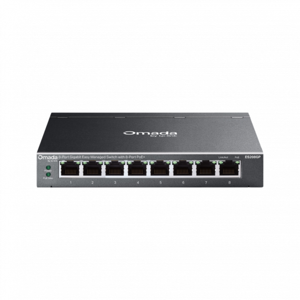 TPLINK Omada 8-Port Gigabit Easy Managed Switch with 8-Port PoE+