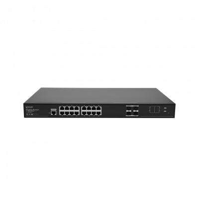 TECLINK SWITCH POE 16 PORTS GIGABIT MANAGEABLE L2 - 230W
