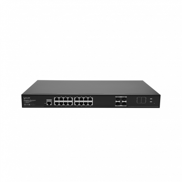 TECLINK SWITCH POE 16 PORTS GIGABIT MANAGEABLE L2 - 230W