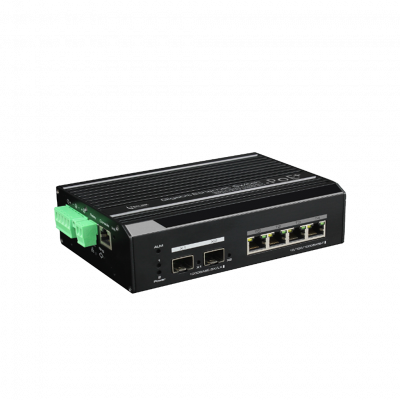 TECLINK SWITCH POE 4-PORT GIGABIT MANAGEABLE + 2 PORT GIGABIT SFP L2 (