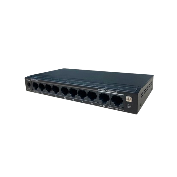 TECLINK SWITCH POE 8 PORTS AVEC 2 PORTS UPLINK
