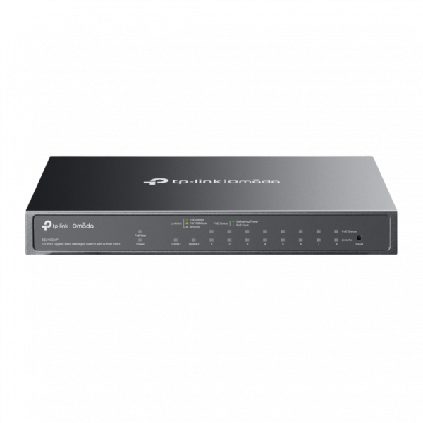 TPLINK Switch 10 ports Gigabit Omada facile à gérer avec 8 ports PoE+