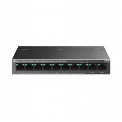 TPLINK Switch de bureau 10 ports 10/100Mbps avec 8 ports PoE+