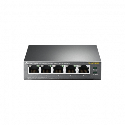 TPLINK Switch de bureau 5 ports 10/100 Mbps avec 4 ports PoE