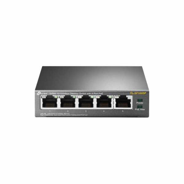 TPLINK Switch de bureau 5 ports 10/100 Mbps avec 4 ports PoE