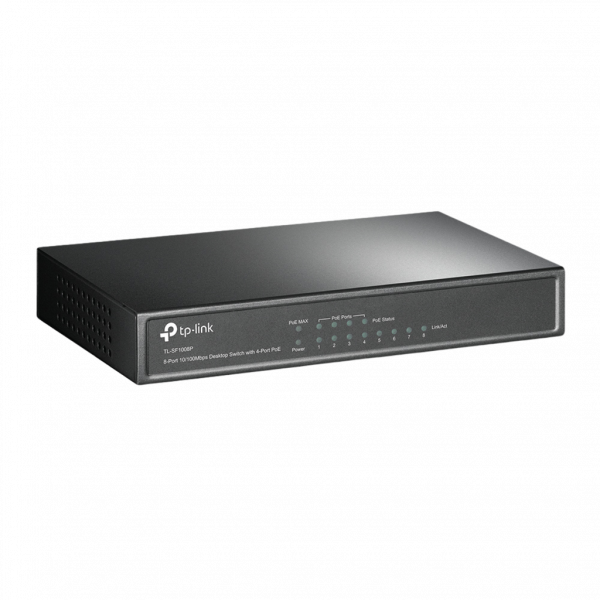 TPLINK Switch de bureau 8 ports 10/100 Mbps - 4 ports PoE
