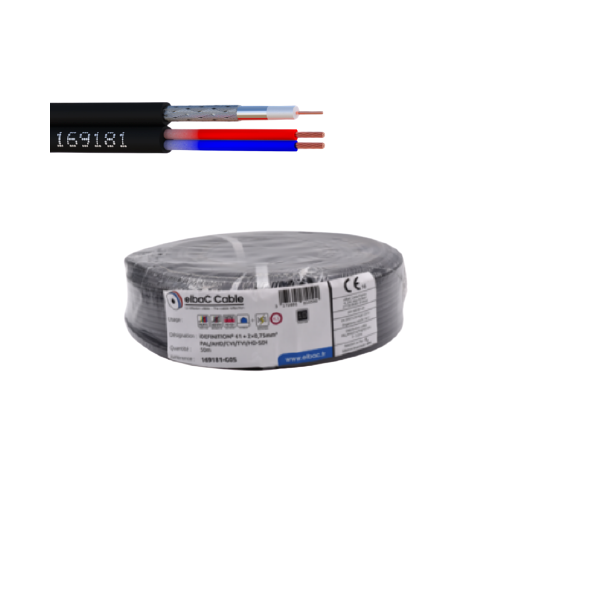 ELBAC Câble Micro-Coaxial - iDEFINITION® 61 + 2×0.75