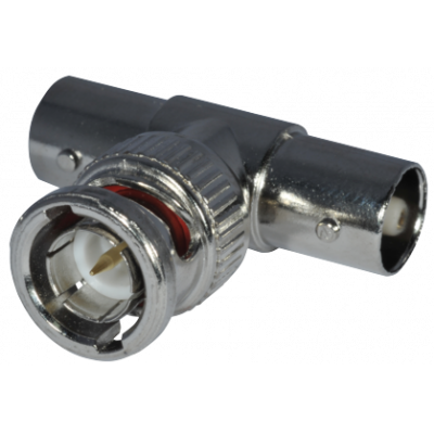 ELBAC ADAPTATEUR EN T - 2 BNC FEMELLES / 1 BNC MALE (BNT)