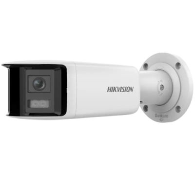 Caméra panoramique 180° Hikvision DS-2CD2T46G2P-LSU/SL 4MP H265+ micro et alarme vision de nuit 40 mètres