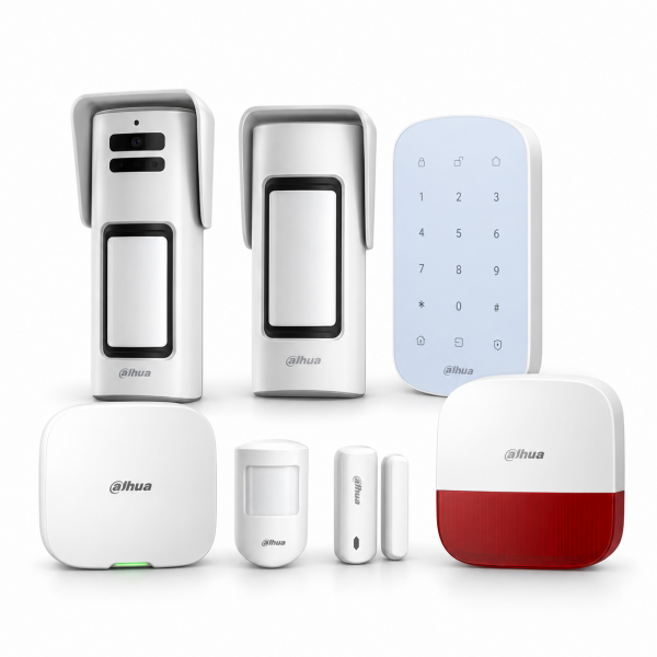 Kit alarme Dahua AirShield Extérieur Premium 4G – double détection photo